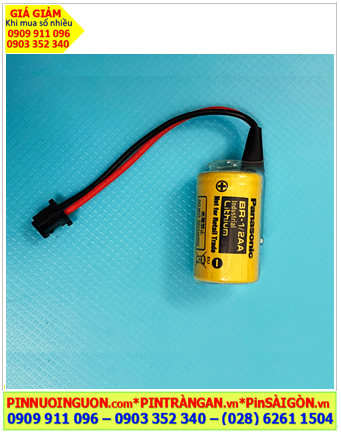 Panasonic BR-1/2AA (Zắc DF1.35) ; Pin nuôi nguồn Panasonic BR-1/2AA lithium 3v 1000mAh _Xuất xứ Nhật